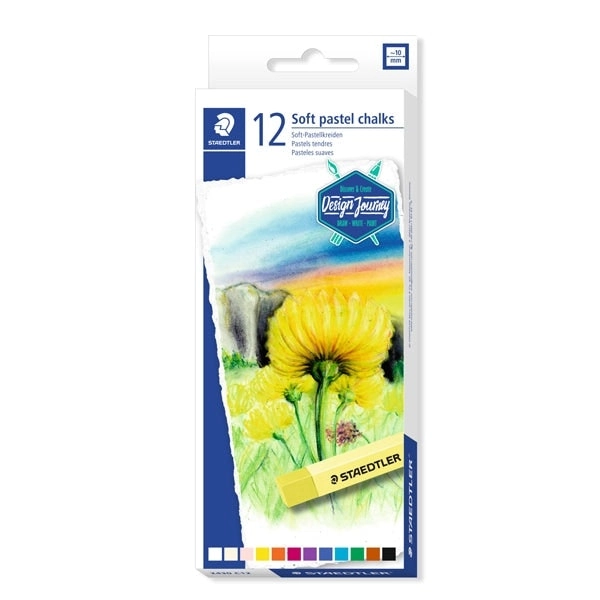 Staedtler Soft Pastel Chalk Box of 12- Assorted