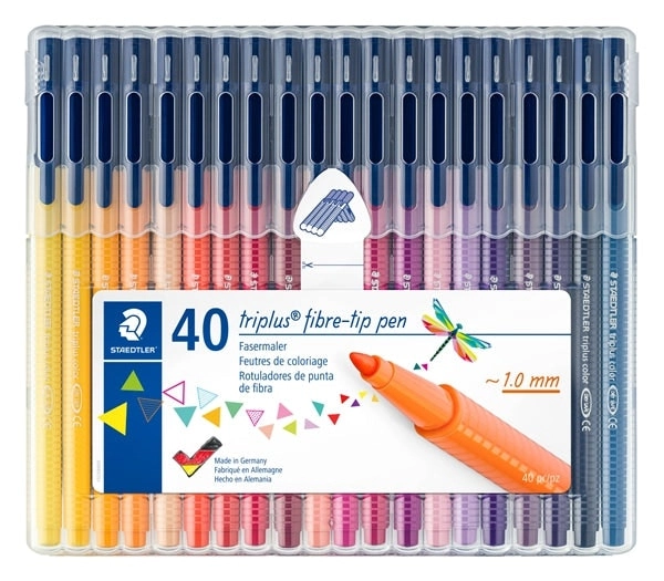 Staedtler Triplus Color Fine-Tip Pen, Assorted-40pc