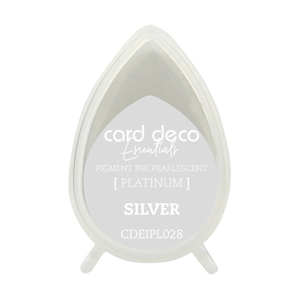 Card Deco Essentials Pigment Ink Pad, Pearlescent Silver