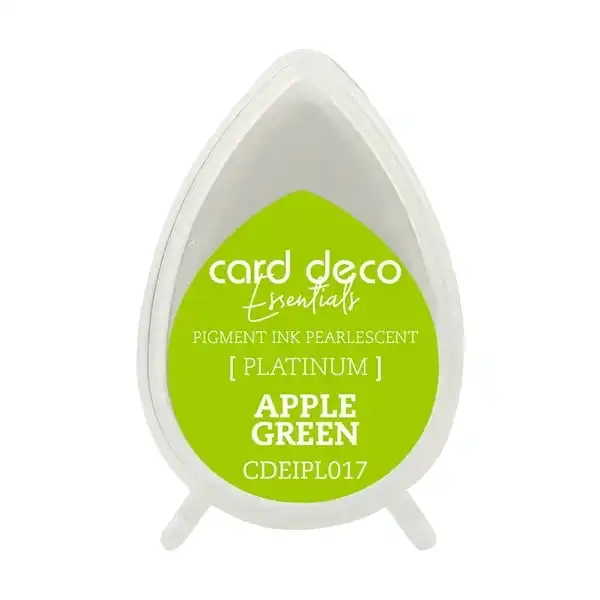 Card Deco Essentials Pigment Ink Pad, Pearlescent Apple Green