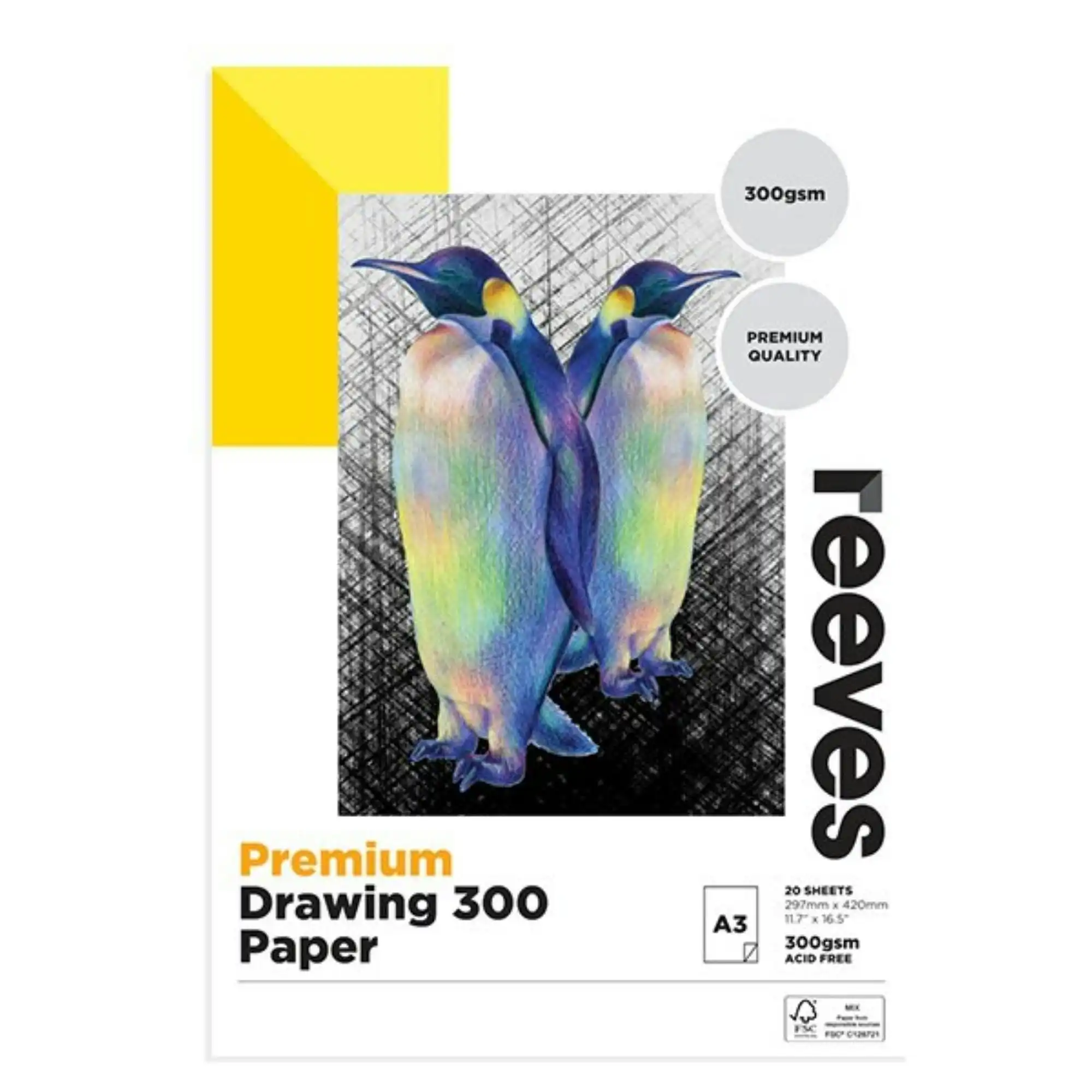 Reeves Premium Drawing Pad, 300gsm
