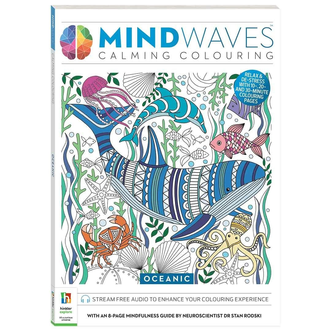 Mindwaves Calming Colouring, Oceanic