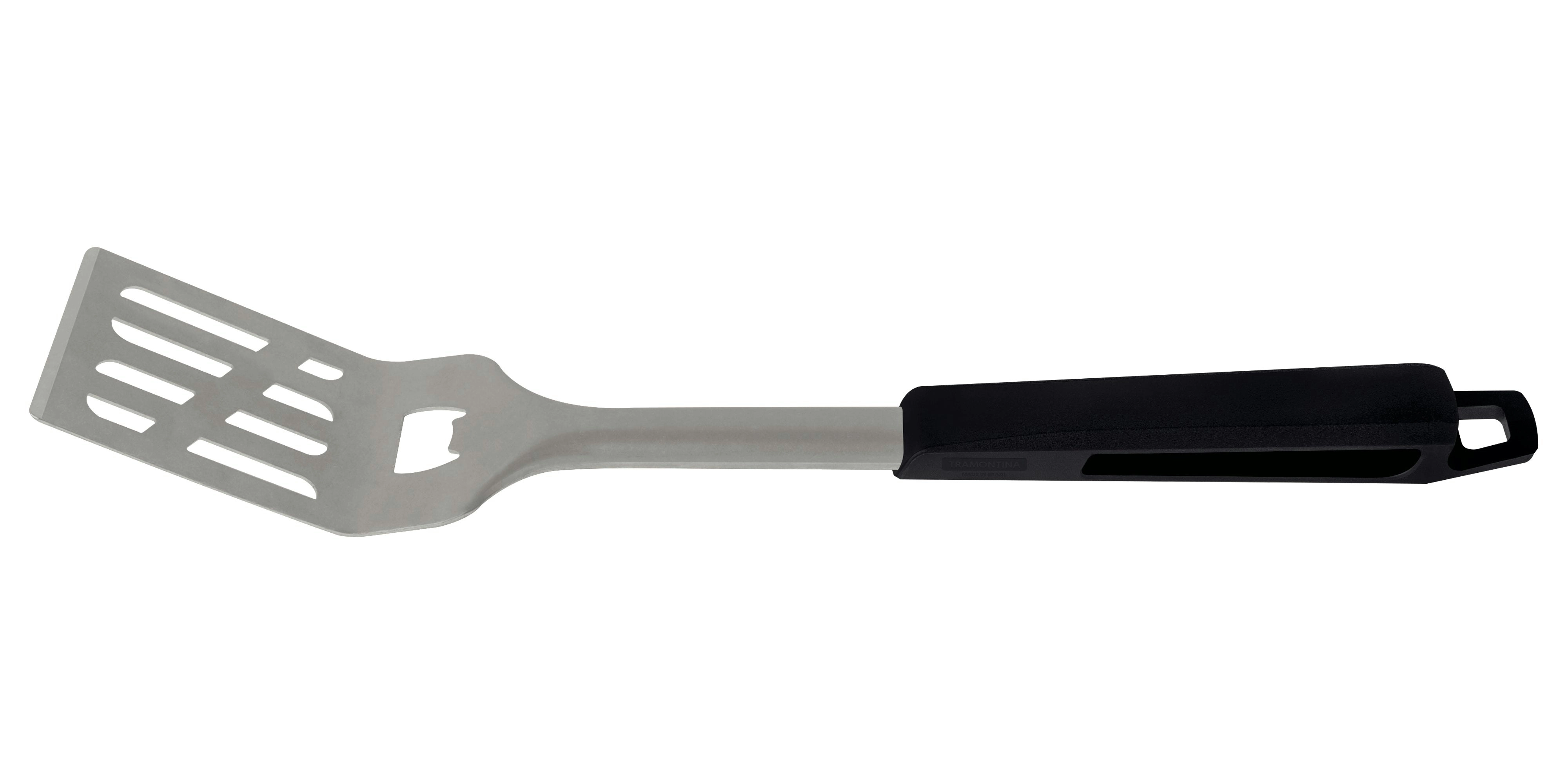 Tramontina Churrasco Black Spatula with a Stainless Steel Blade