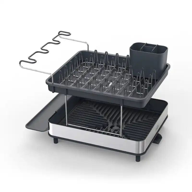 Joseph Joseph Excel Steel 2-tier Dish Rack - Grey