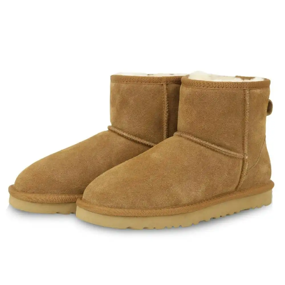 UGG Woolcomfort Classic Mini Boots Premium Australian Sheepskin Chestnut