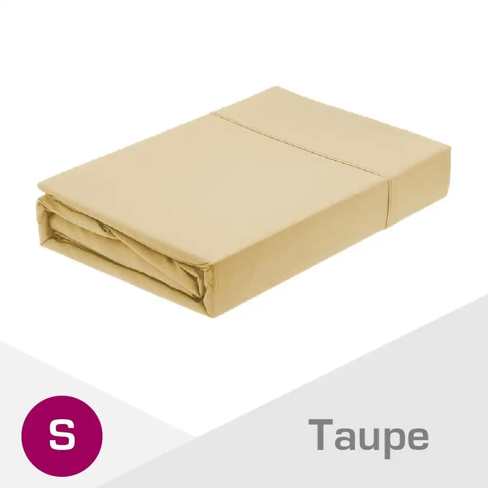 Taupe 1000TC Egyptian Cotton Fitted Sheet + Pillowcase(NO Flat Sheet)
