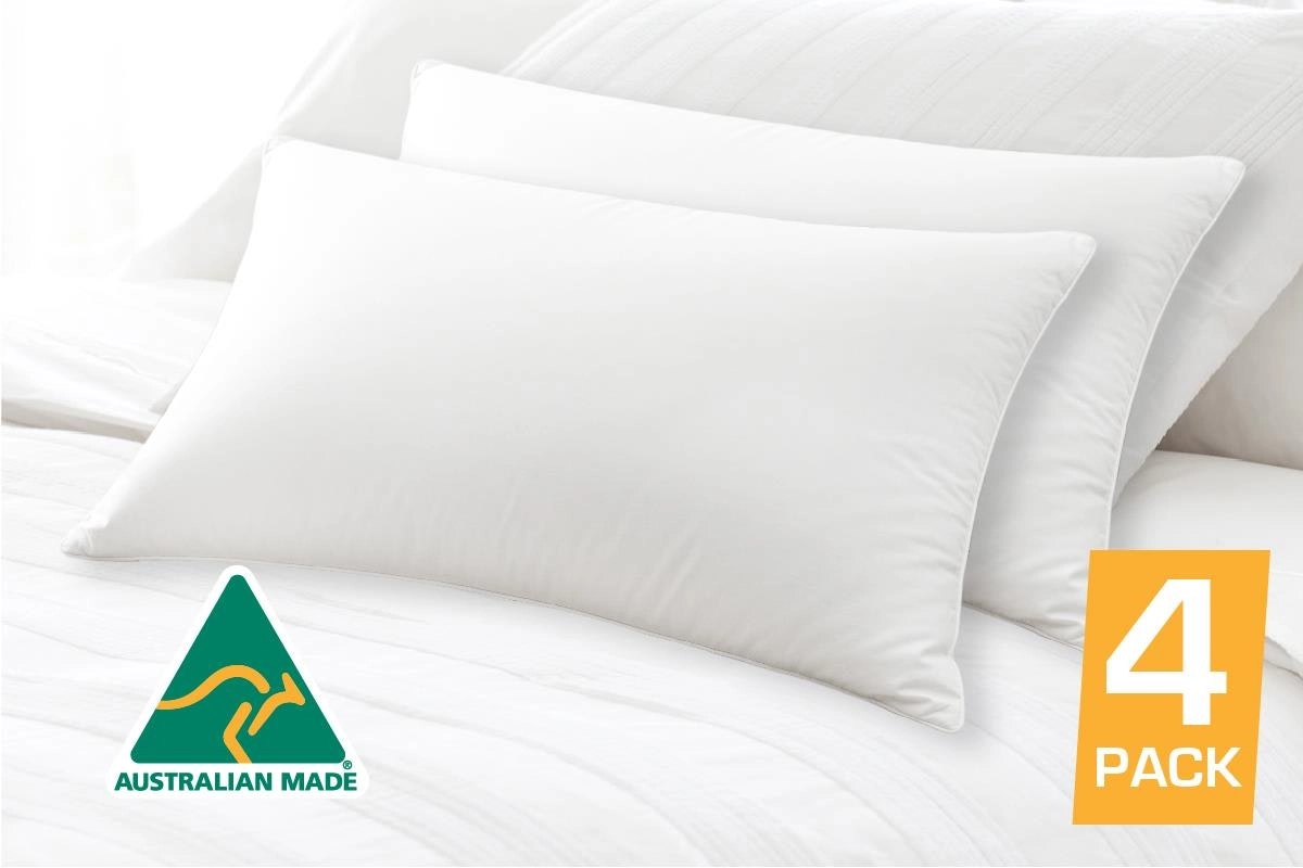 Four Pack Australian Made Hotel Quality Pillow