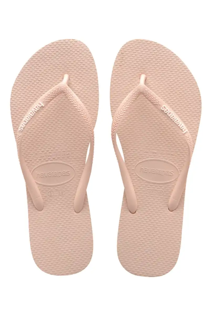 Havaianas | Kids Slim Rubber Logo Thongs (Ballet Rose)