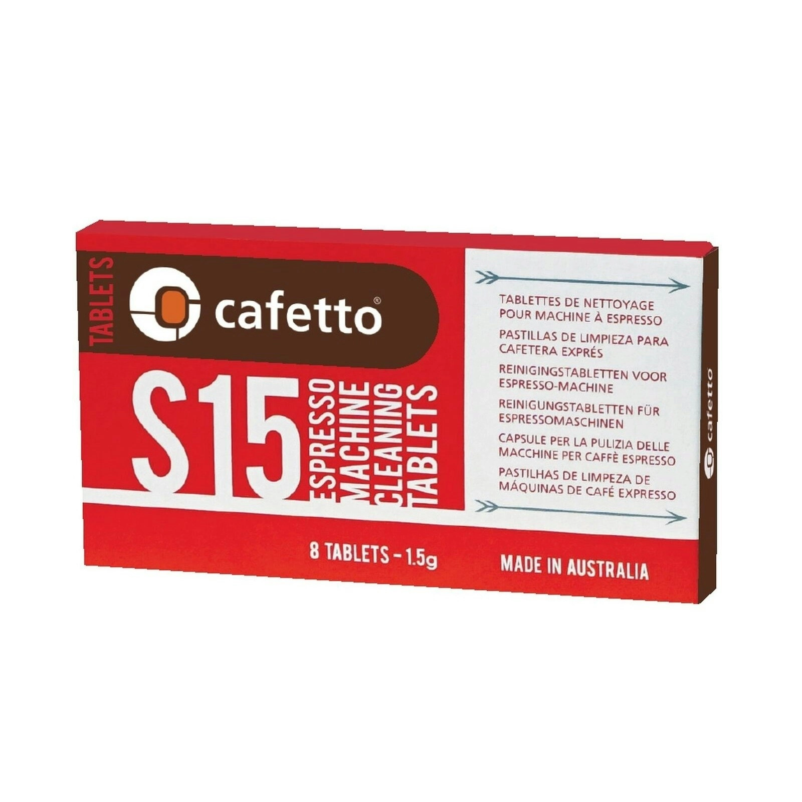 8 Cafetto S15 Espresso Machine Cleaning Tablets