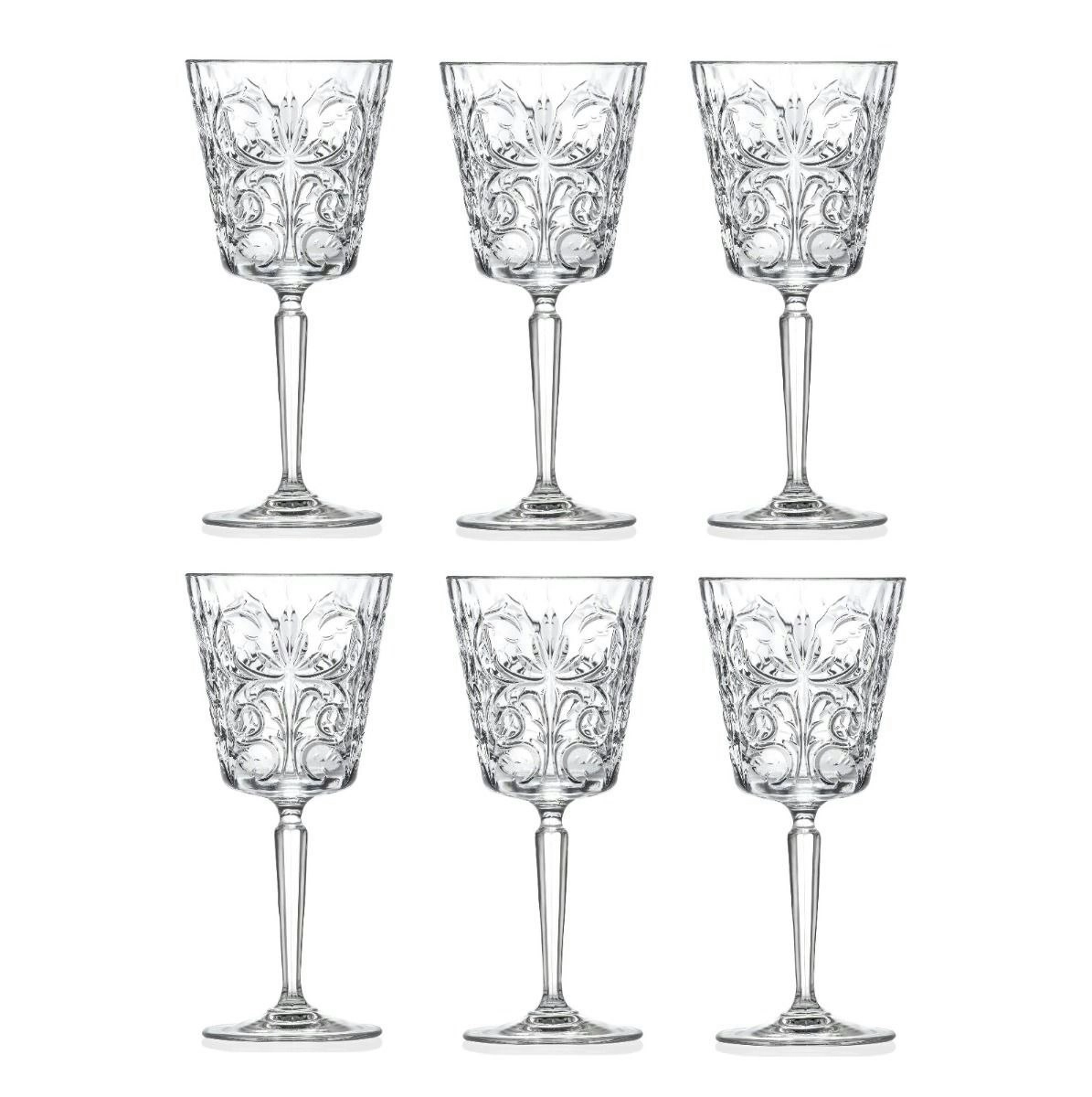 RCR TATTOO WINE GOBLET SET 6 - 290ml