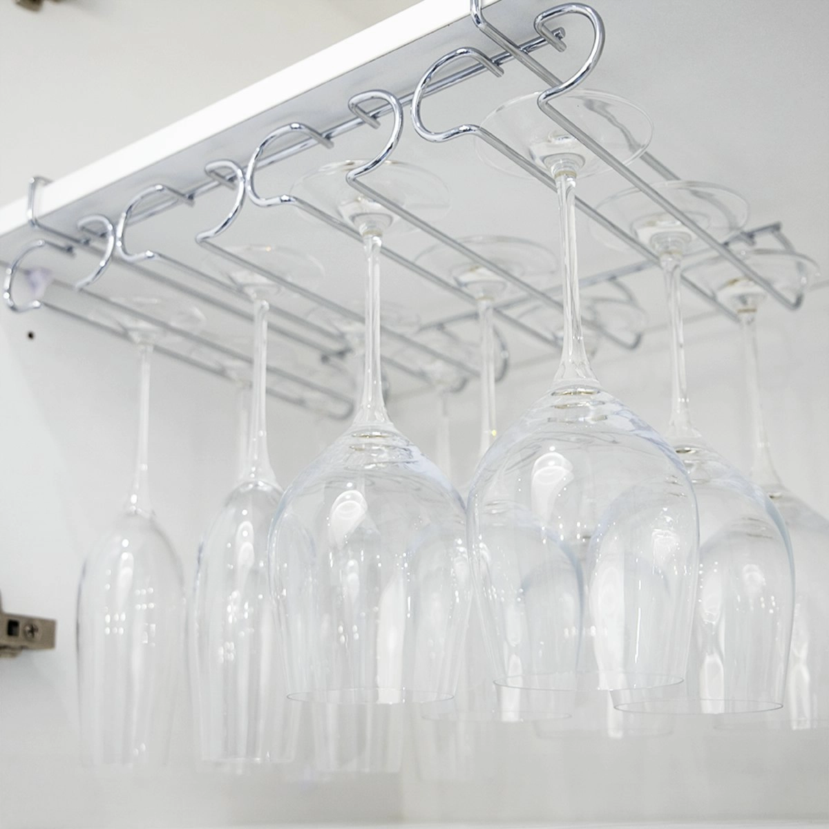 Bartender Undershelf 4 Rail Stemware Rack