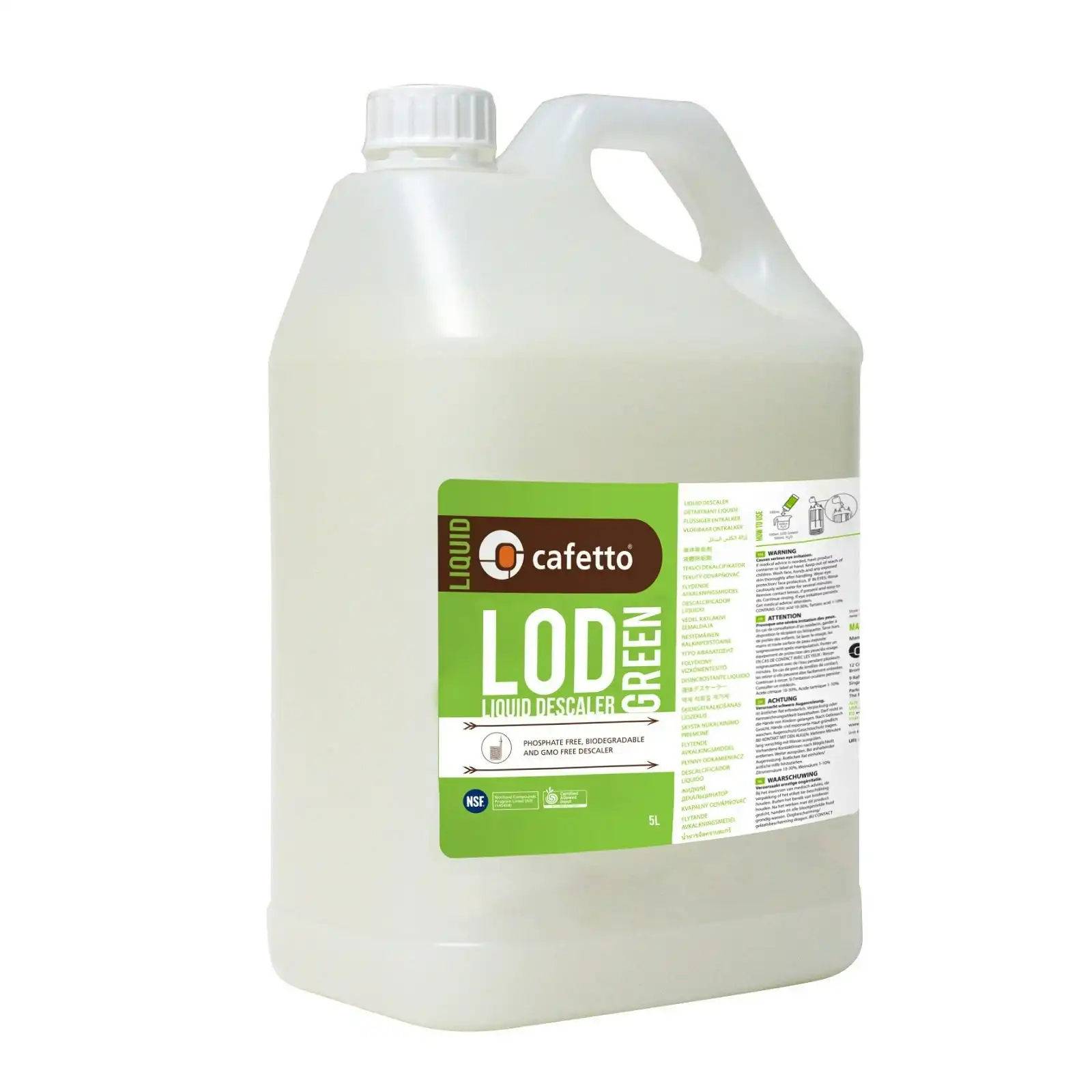 Cafetto LOD ORGANIC LIQUID DESCALER 5 Litre