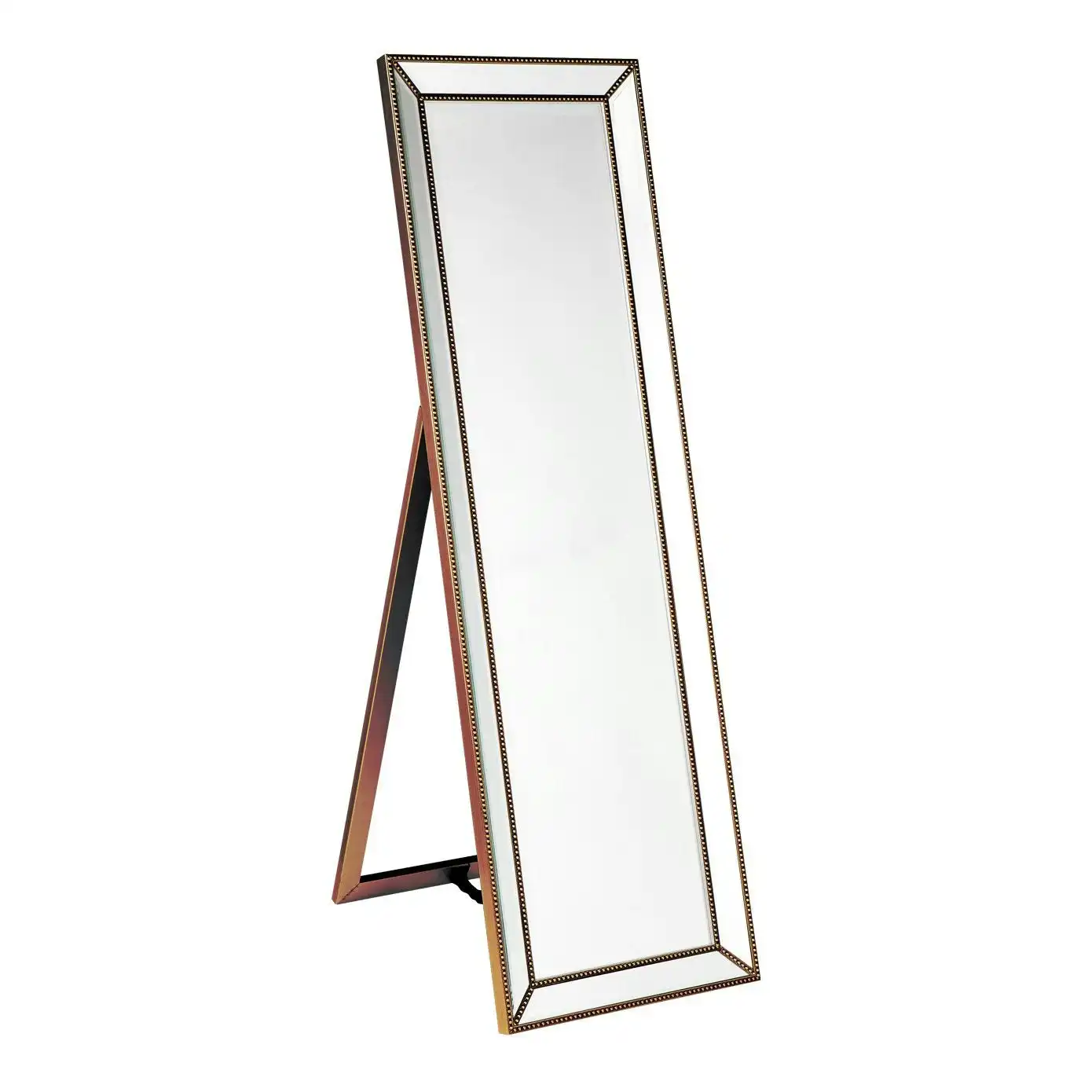 Zeta Cheval Mirror - Antique Gold