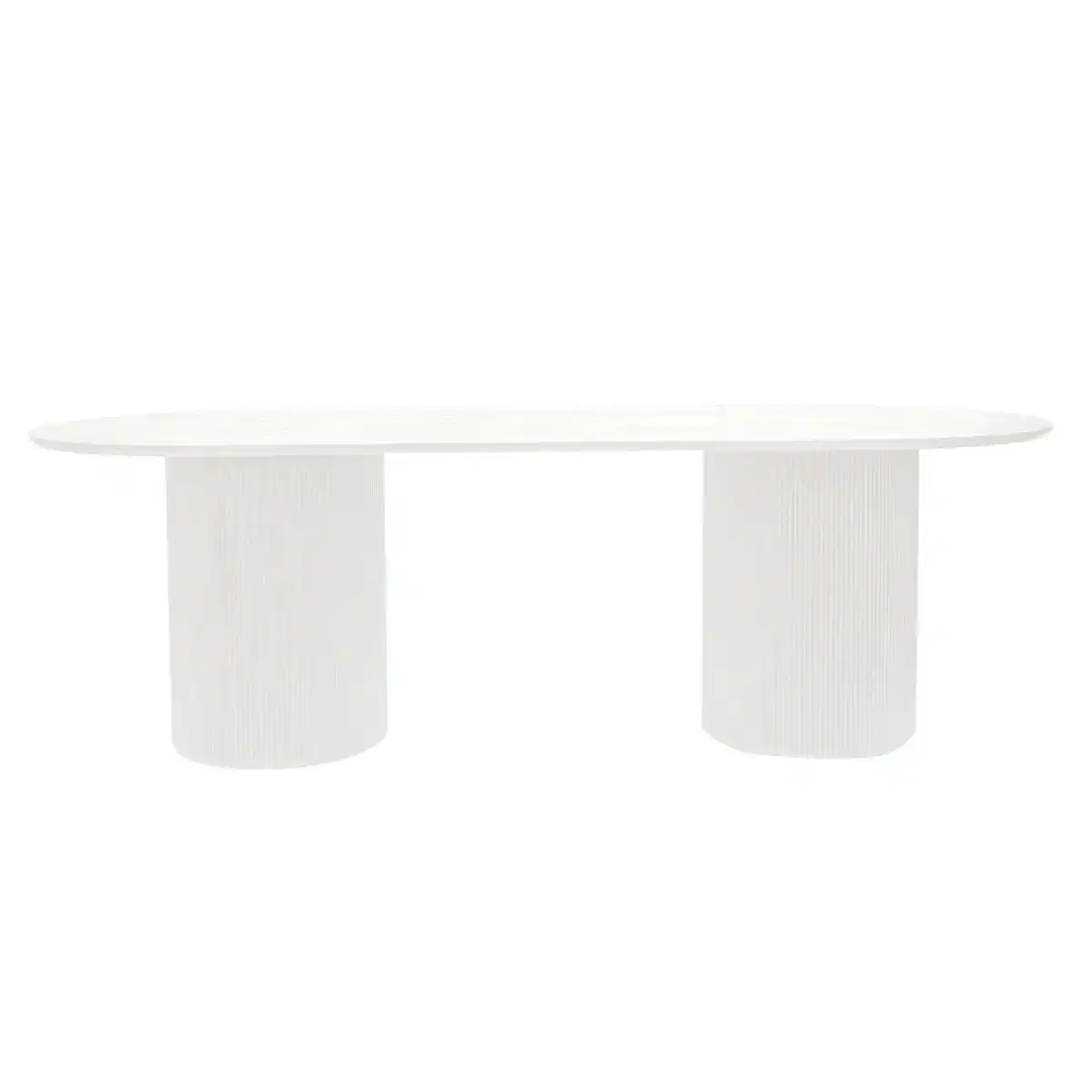 Arlo Oval Dining Table - 2.4m White