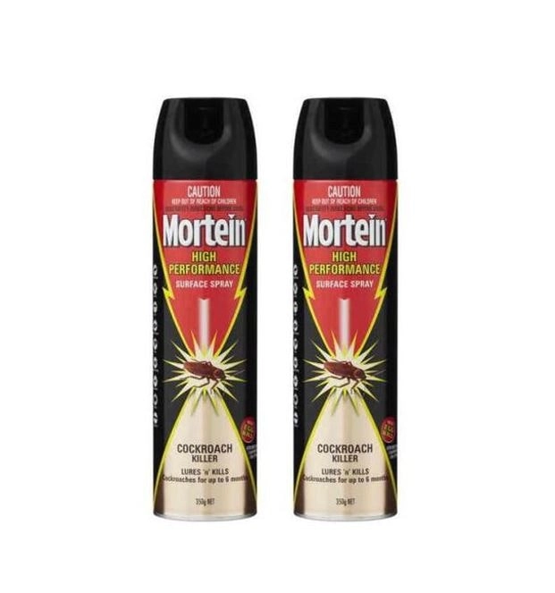 2 Pack Mortein Kill and Protect Surface Spray 350g