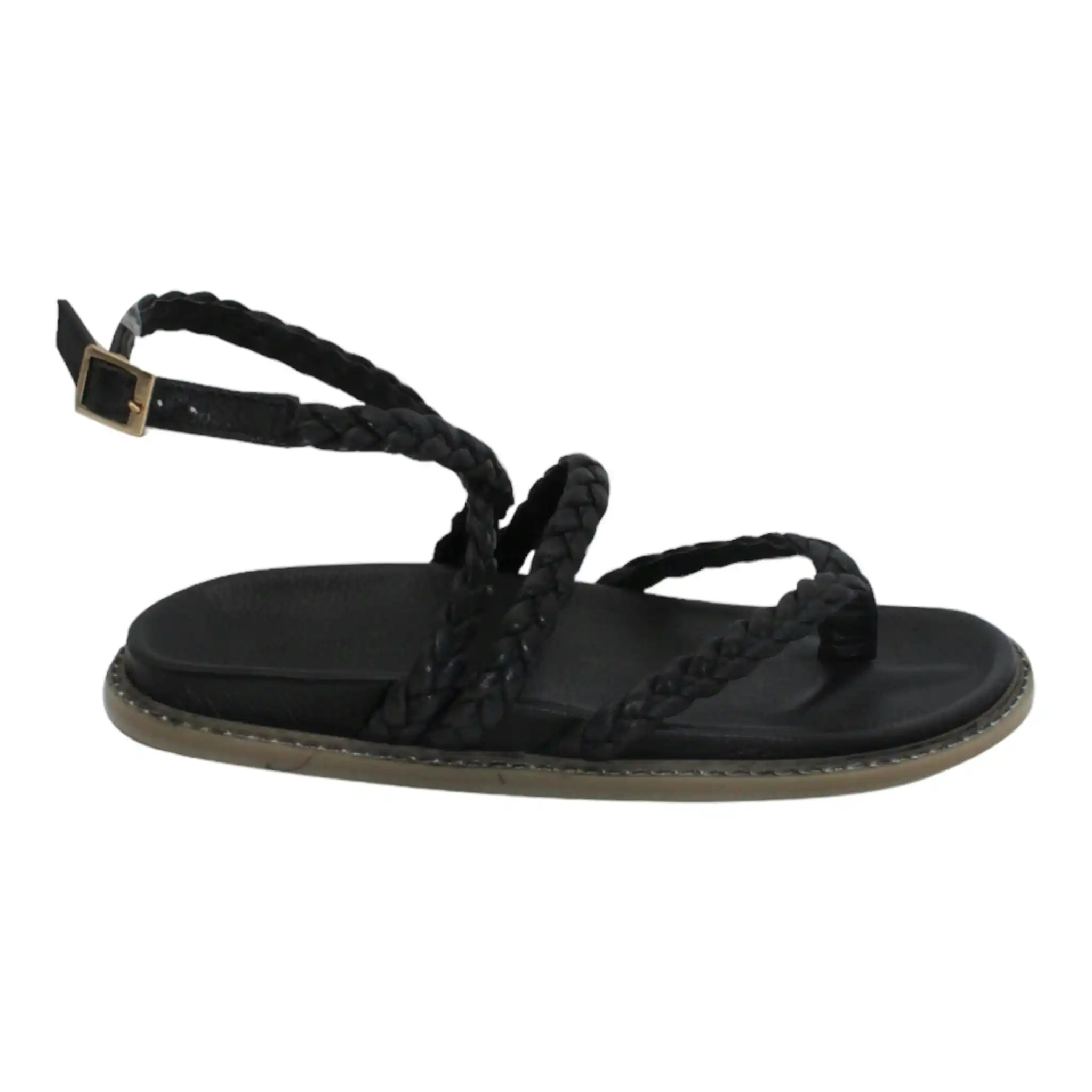 Augusta Leather Sandal Black