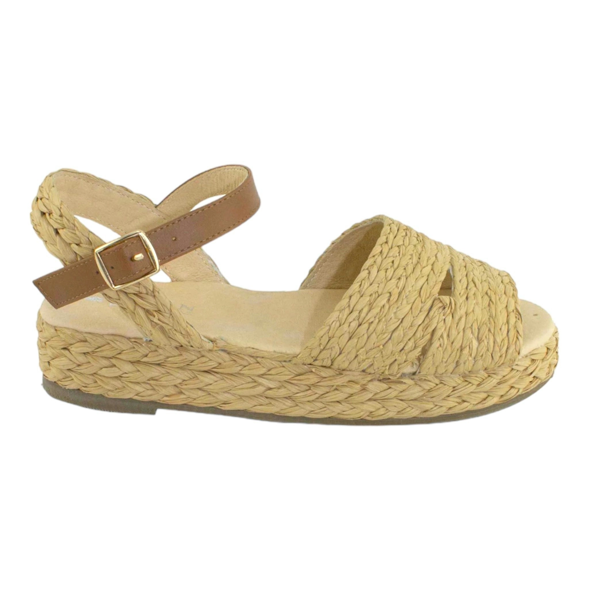 Raleigh Raffia Sandal Tan