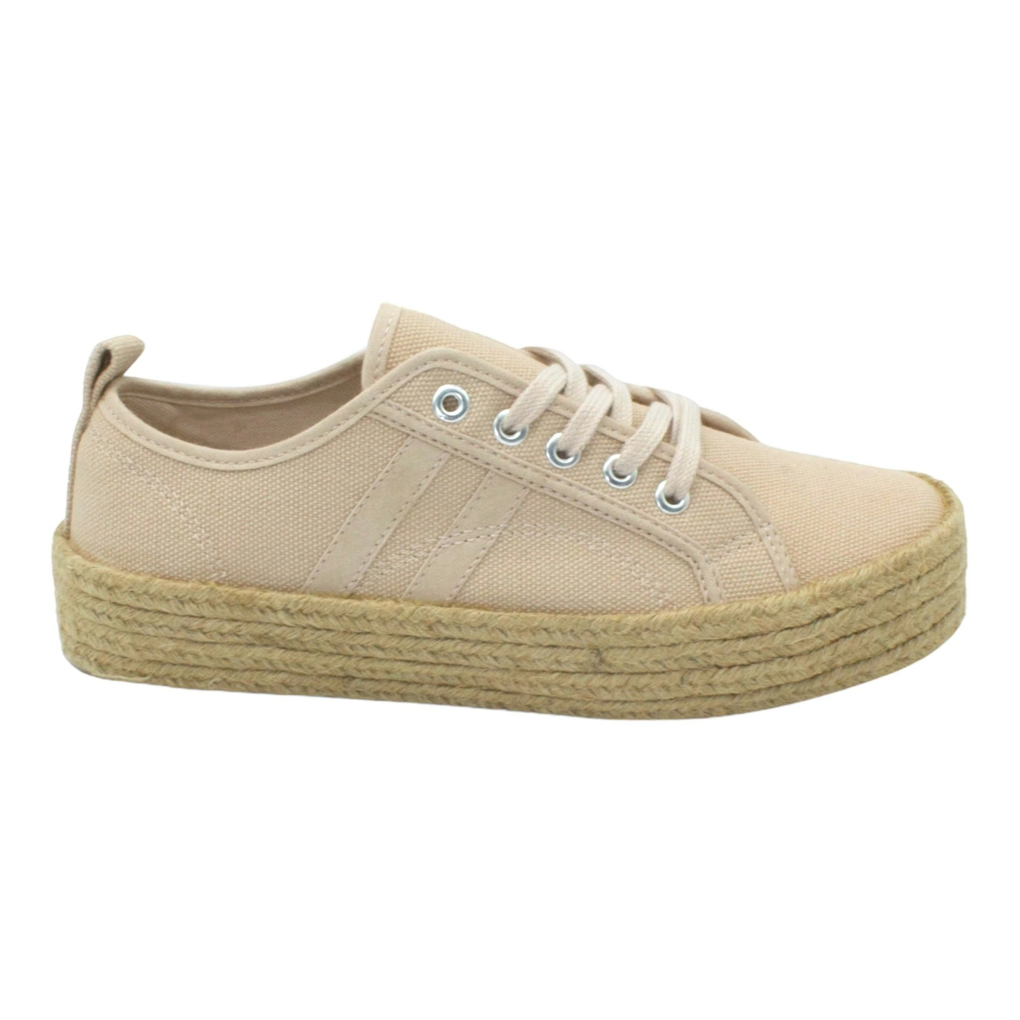 Charlotte Canvas Trainer Blush