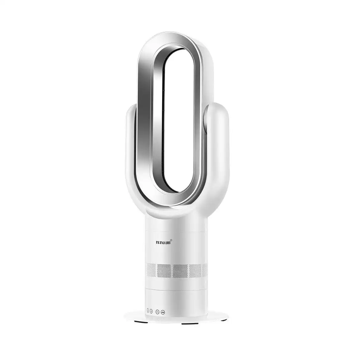 Maxkon Bladeless Tower Fan Oscillating Heating 2 In 1 Cool Hot with Led Screen and Remote Control