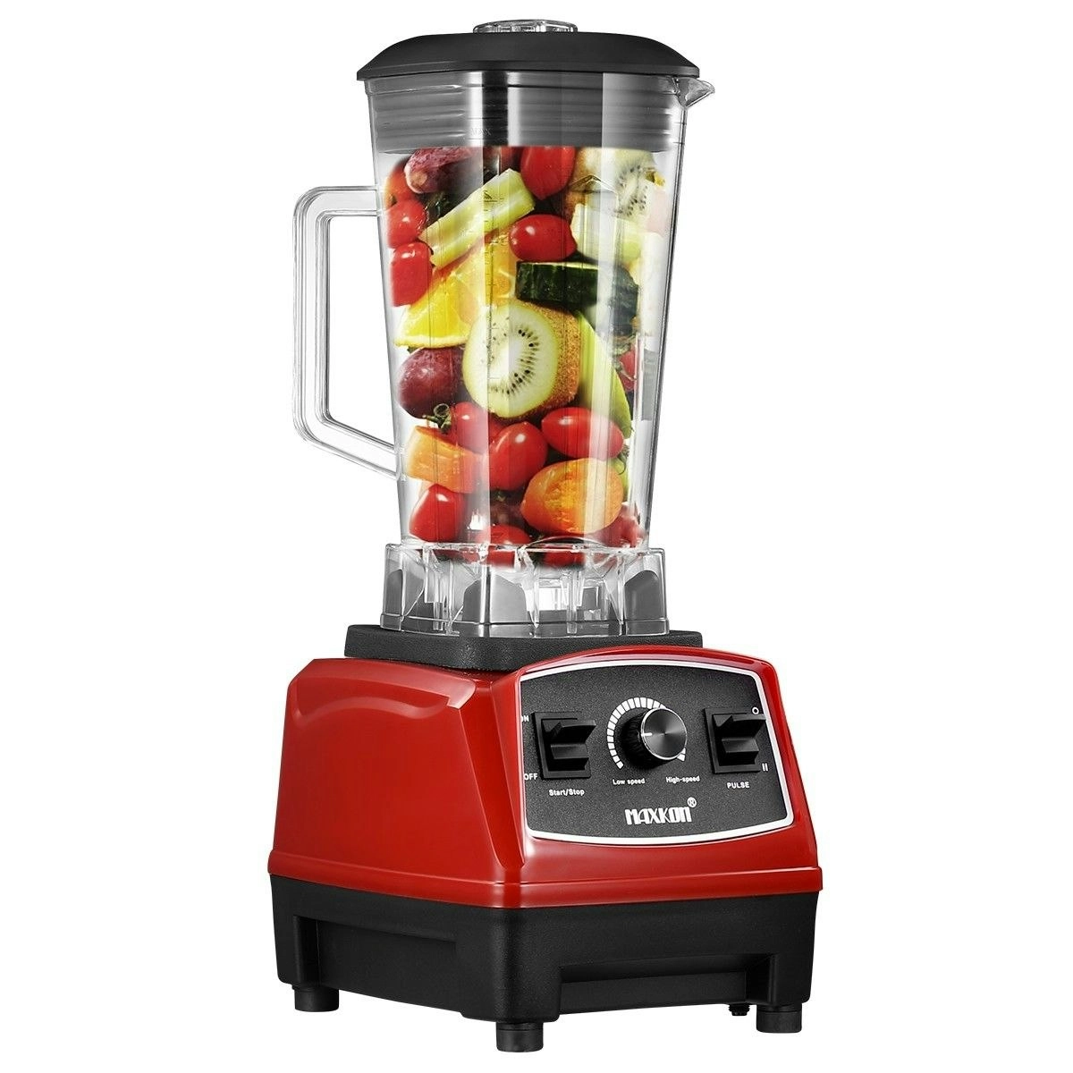 Maxkon Commercial High Speed Blender Smoothie Maker Food Mixers Juicer 2L Red