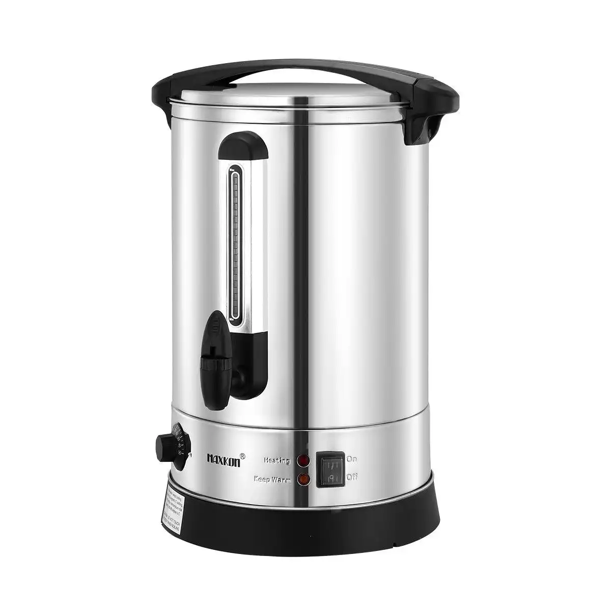 Maxim Kitchenpro 8L Electric Stainless Steel Urn/Hot Water Boiler Silver