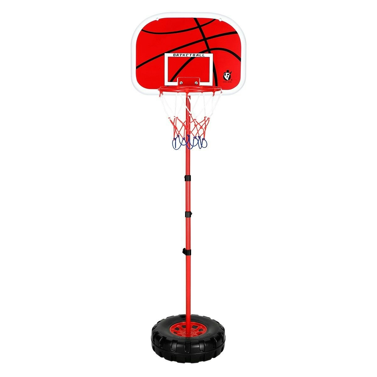 Ausway 2m Basketball Hoop for Toddler Kids Children Portable Adjustable Indoor Training Set