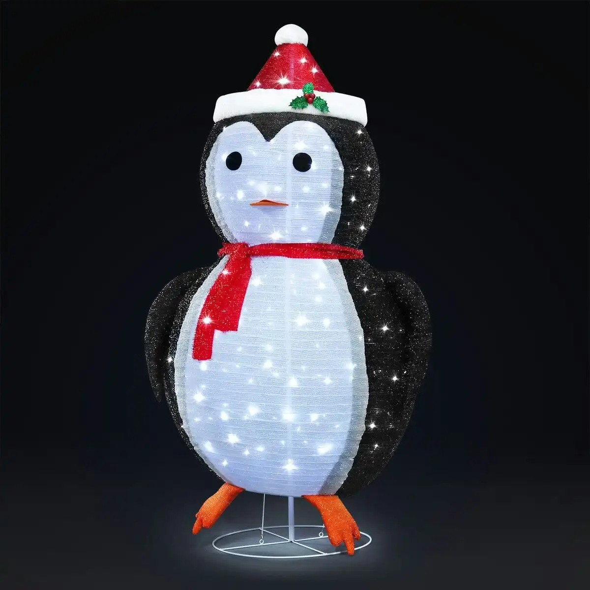 Solight 180cm Penguin Christmas Light LED Strip Xmas Decoration Home Display Outdoor House Holiday Ornament Folding 8 Flickering Effects