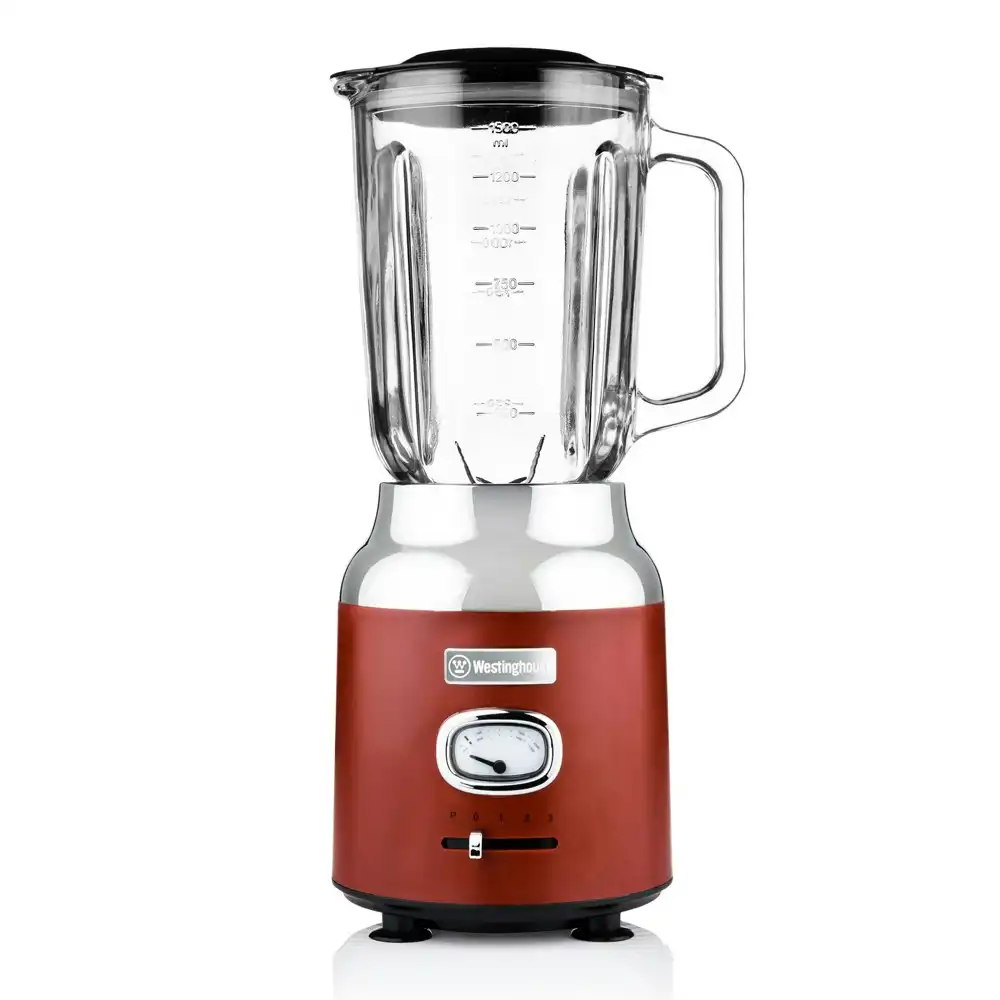 Westinghouse Retro Series 600W Electric Table Blender/Mixer/Smoothie Maker Red