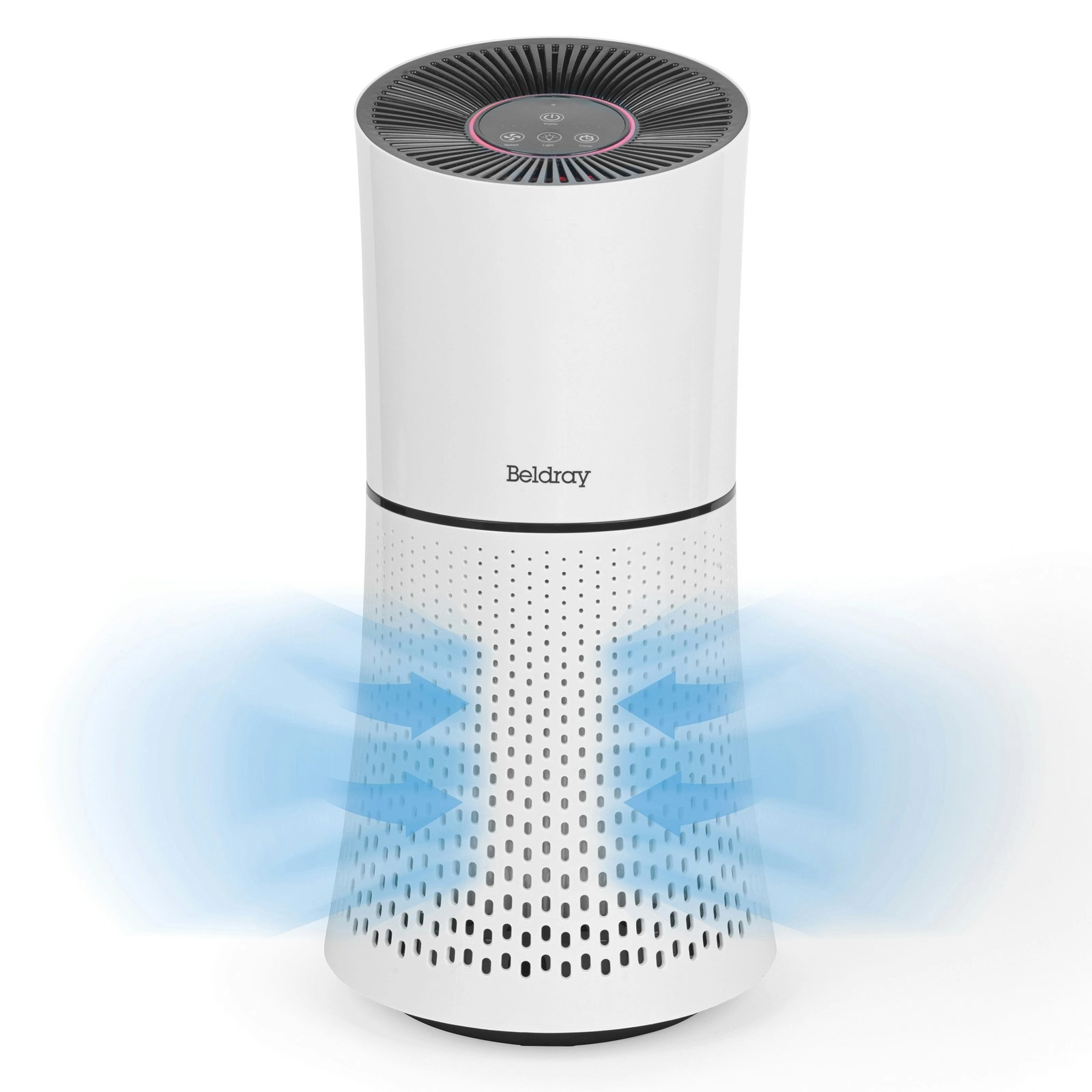 Beldray 31.5x28x18cm Total Air Purifier w/ Night Light Lightweight/Compact