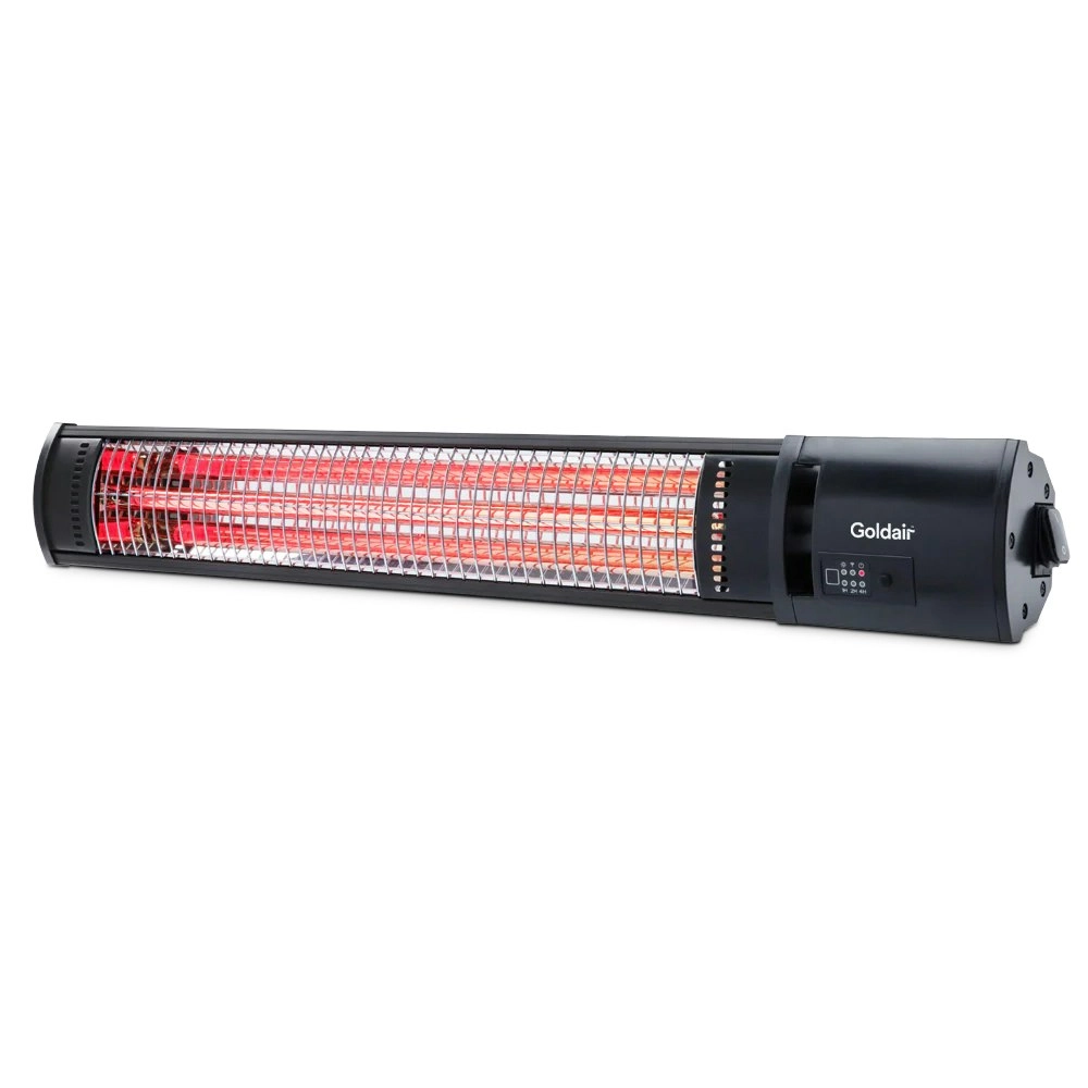 Goldair 72cm 2000W Outdoor Radiant Heater w/ Wifi/Remote Home Heating Black