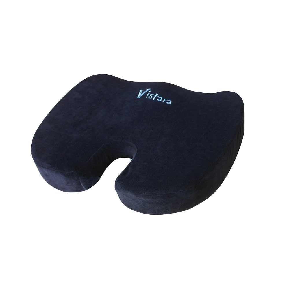 Vistara Coccyx Memory Foam Office Chair/Seat Support Posture Cushion 46x36cm