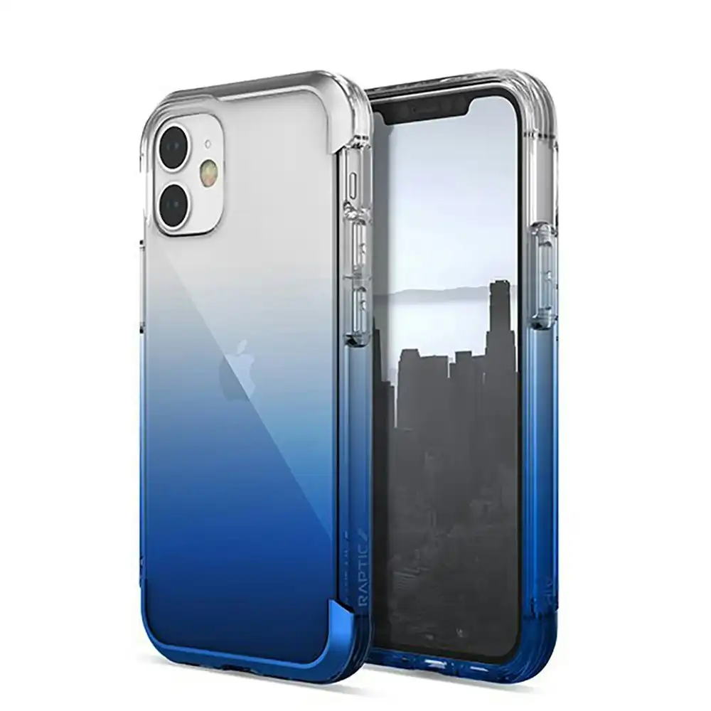 X-Doria Raptic Air Shockproof Case/Cover For Apple iPhone 12 Mini Blue Gradient