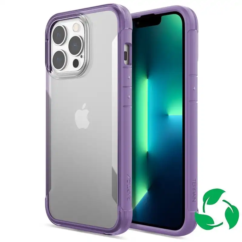 X-Doria Raptic Terrain Eco-Friendly Mobile Case For Apple iPhone 13 Pro Purple