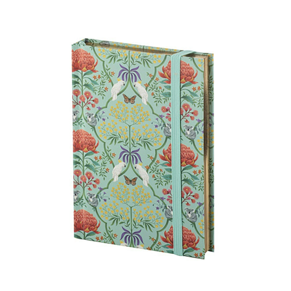 Ashdene Matilda A6 Hardcover Notebook Stationery w/ Elastic Band Closure Sage