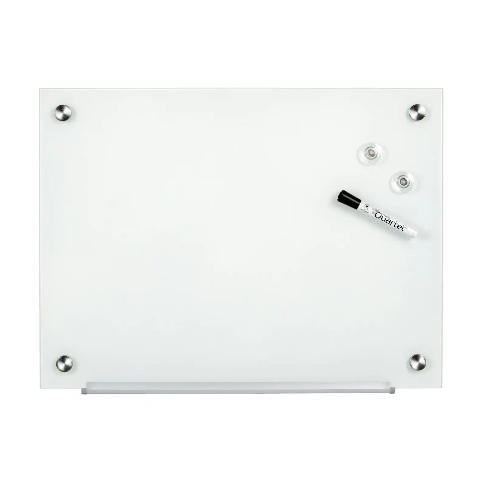 Quartet Frameless Magnetic 45x60cm Tempered Glass Office Board Dry-Erase Surface