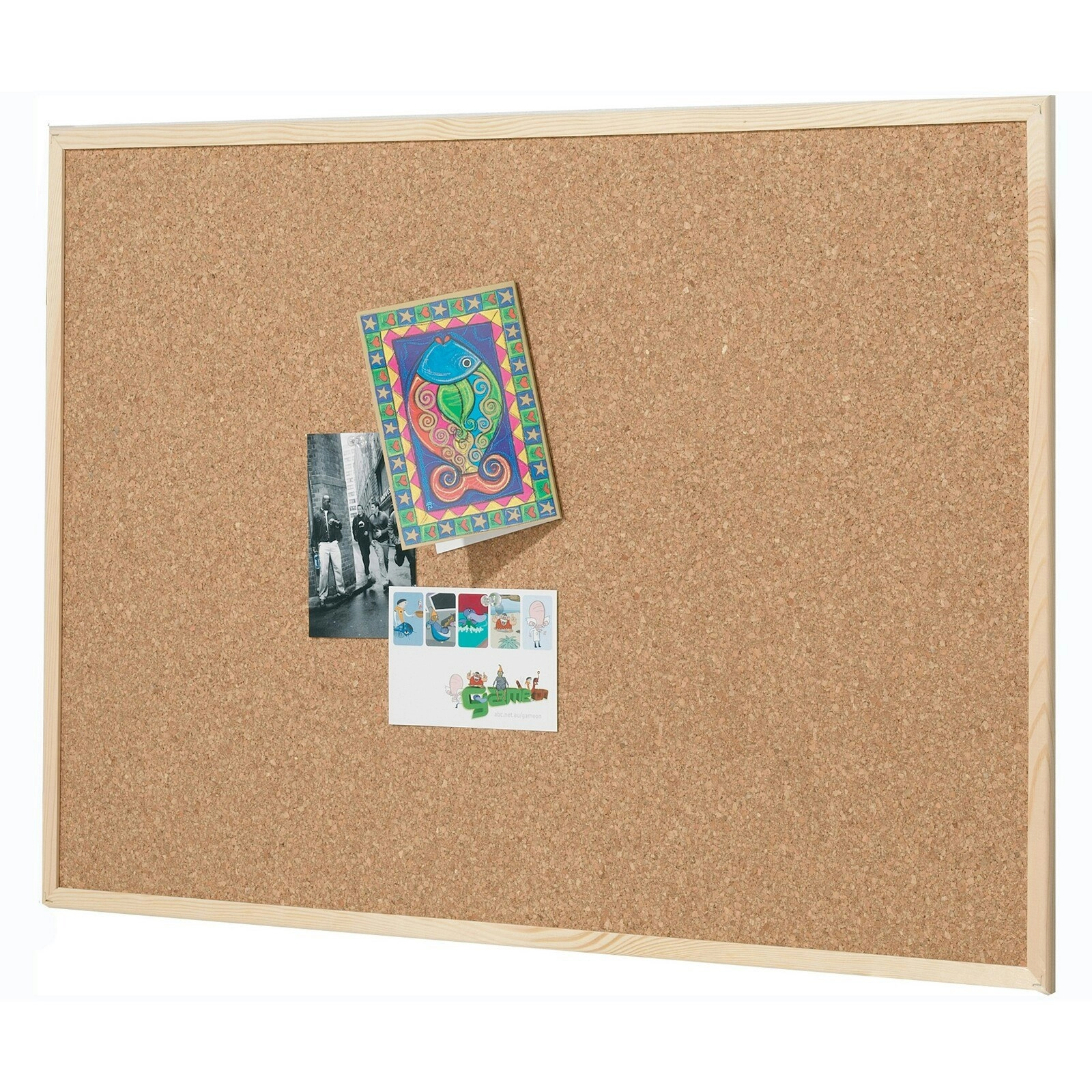 Quartet 45x60cm Corkboard Office/School Wall Pin Posting Board w/ Pine Frame