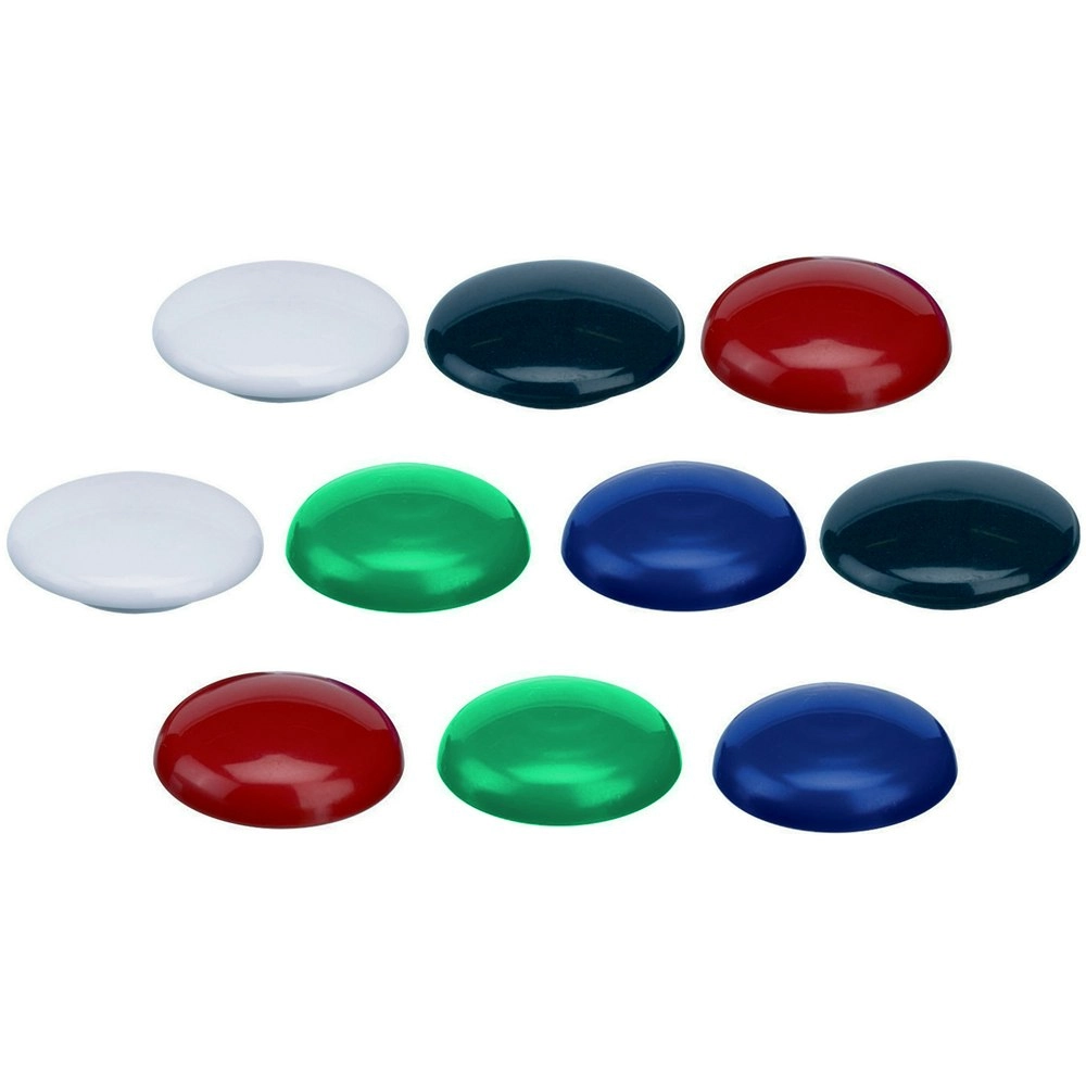 10PK Quartet 30mm Magnet Buttons Document/Photo Holder For Magnetic Board Assort