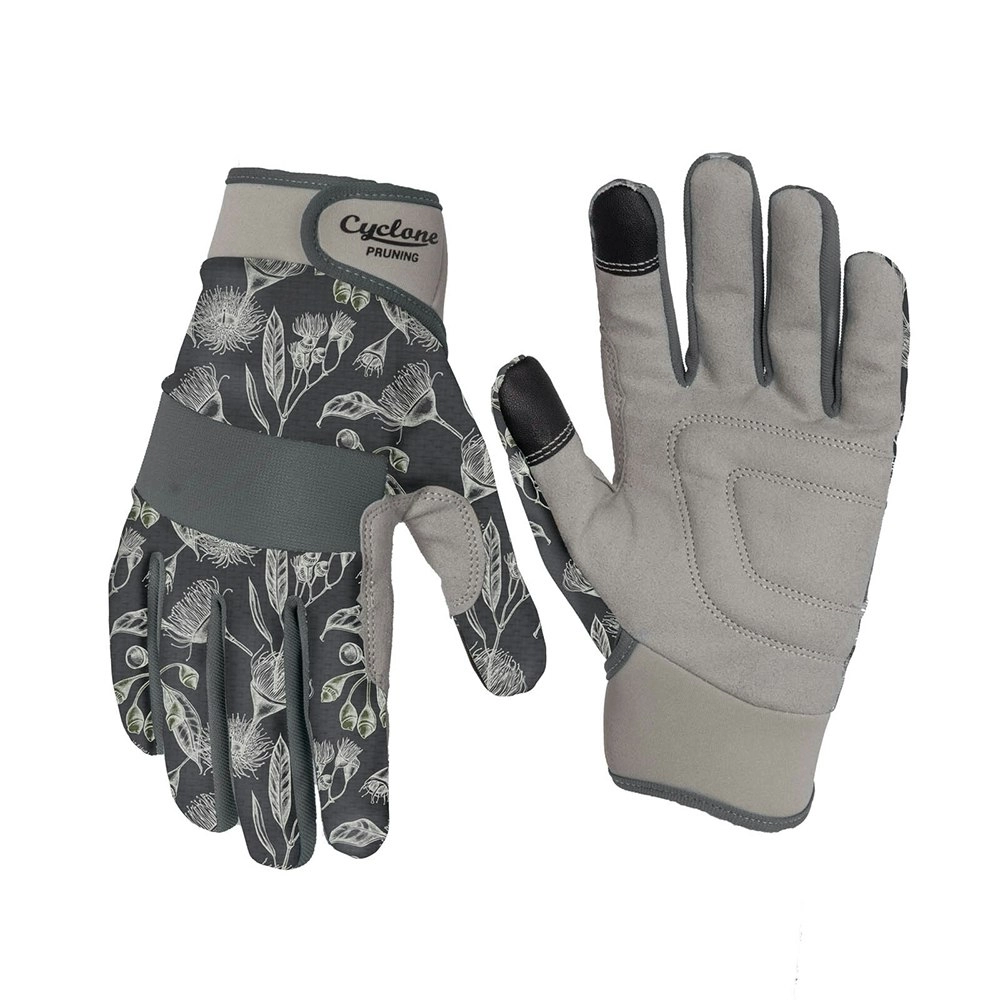 Cyclone Size Large Gardening/Pruning Gloves Touch Screen Compatible Grey