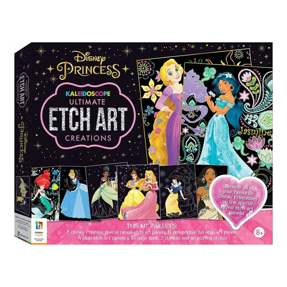 Kaleidoscope Ultimate Etch Art Kit: Disney Princess Art/Craft Project 6y+