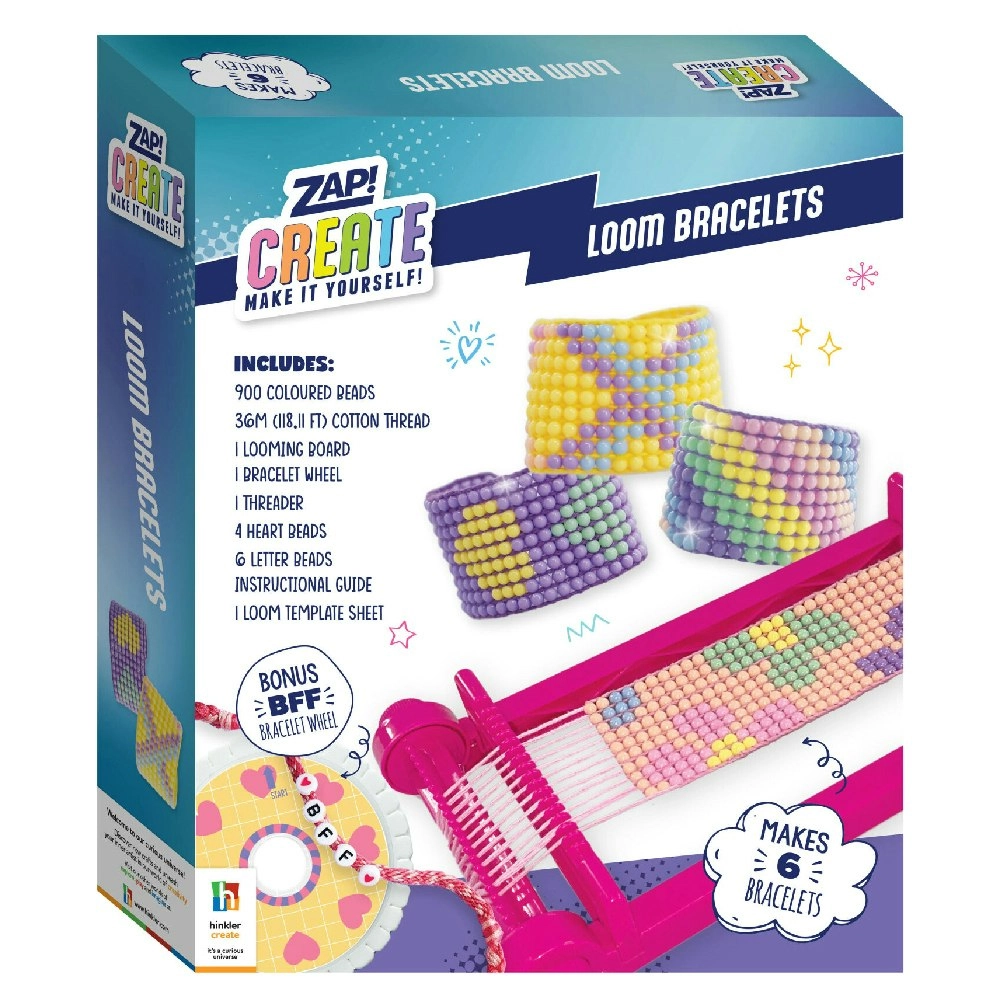 Zap! Extra Create Bracelet Loom Craft Activity Kit Art Hobby Project 8y+