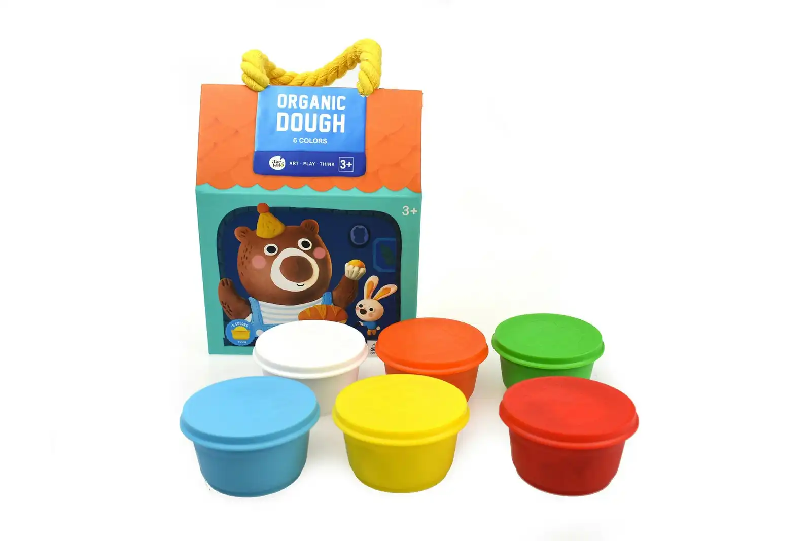 6pc Jarmelo Organic Colour Dough Kids/Children Playing Art Clay Craft Kit 3+