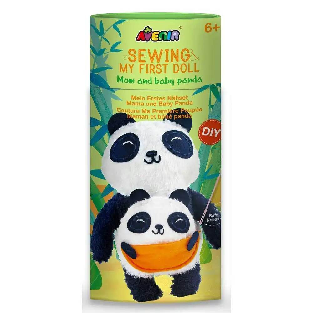 Avenir Sewing Box Set My First Doll Panda Kids/Children Plush Activity Toy 6y+