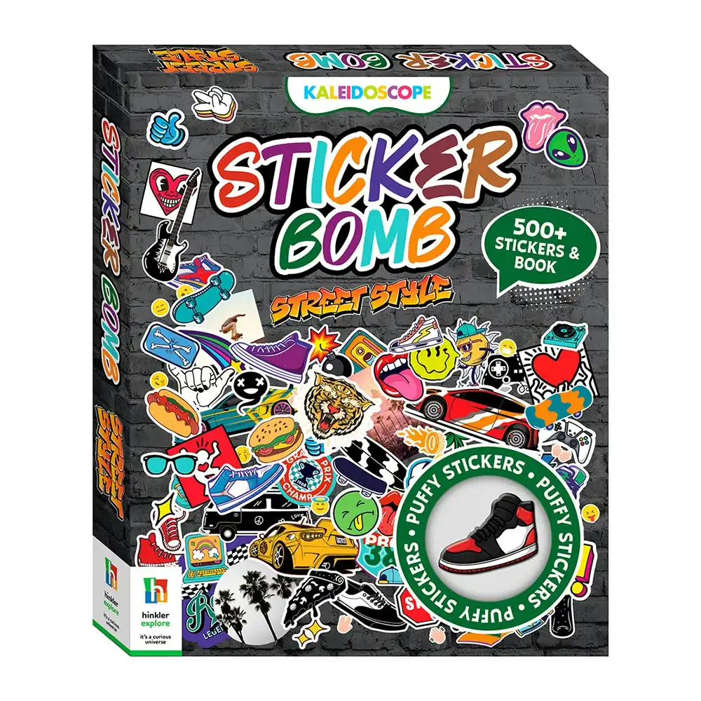 Kaleidoscope Sticker Bomb Street Style Kids Activity Book Art/Craft 8y+