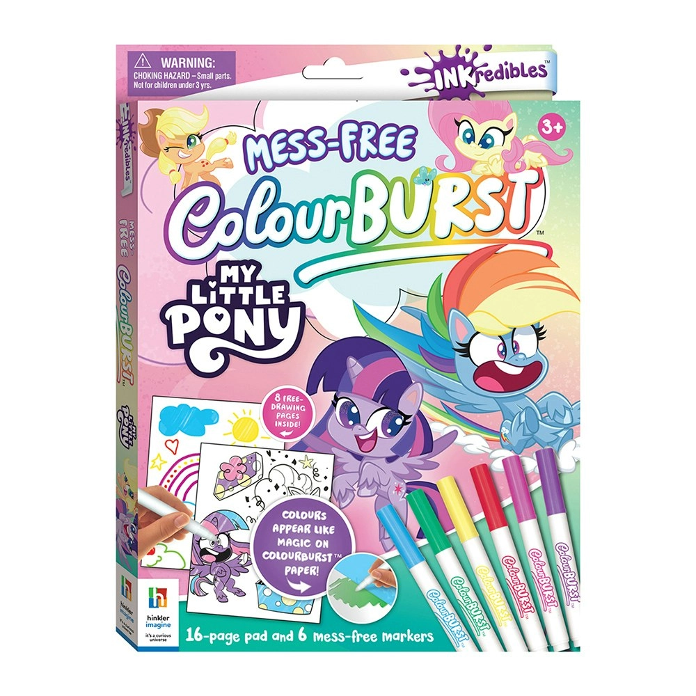 Inkredibles Colour Burst My Little Pony Colouring Activity Kit Art Pad 3y+