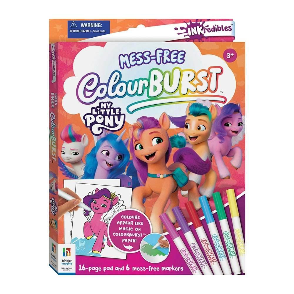 Inkredibles Colour Burst My Little Pony New Gen Colouring Kit Kids Book 3y+