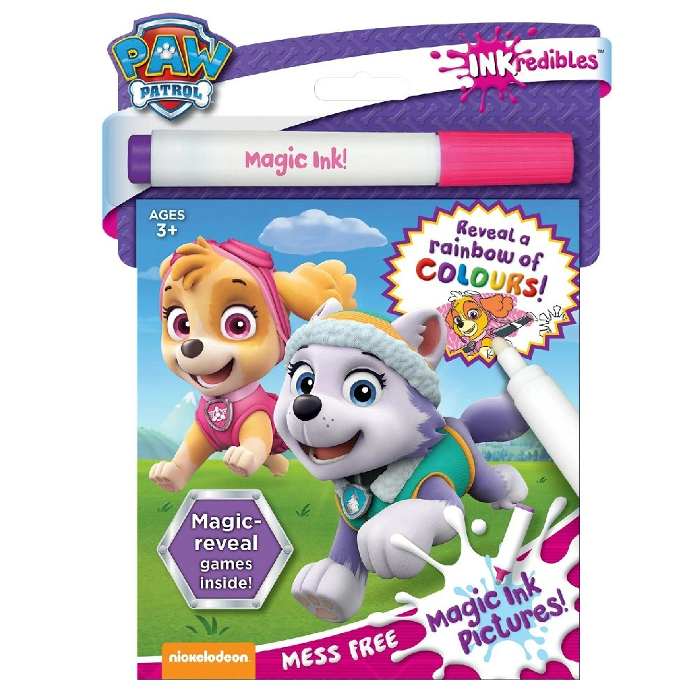 Inkredibles PAW Patrol Magic Ink Pictures: Skye Colouring Kit Kids Art Book