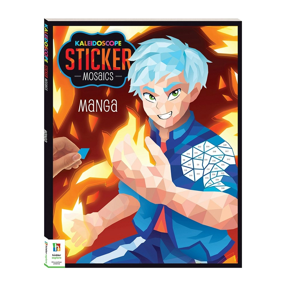 Kaleidoscope Sticker Mosaics Manga Sticker Art Book Kids/Childrens Activity