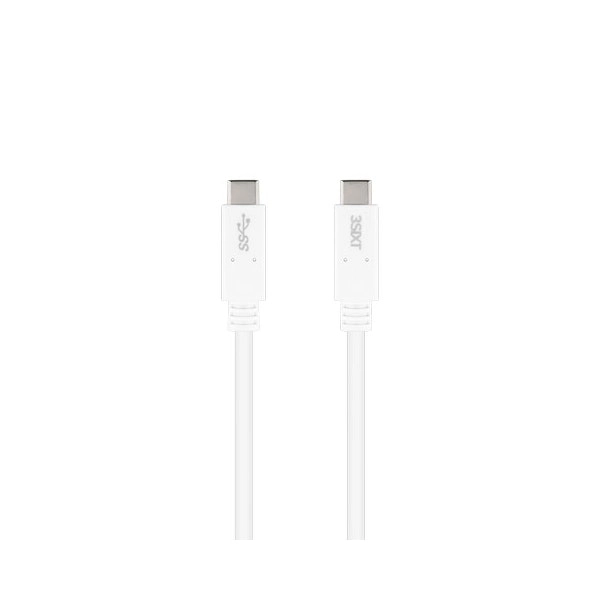 3sixT Charge & Sync 1m Male USB-C to Type-C PD Cable Cord For Smartphones White