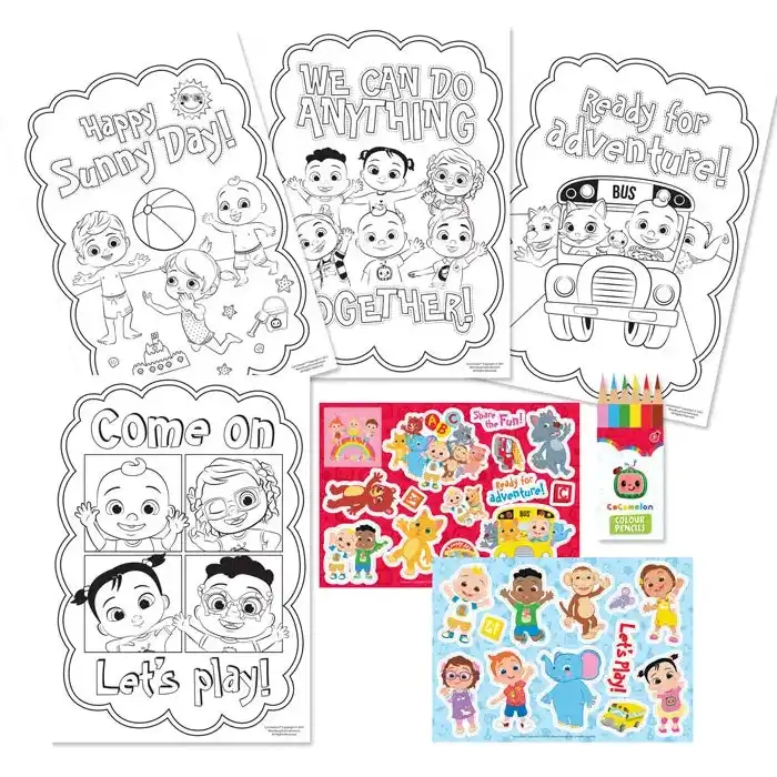 CoComelon Showbag 22 w/Backpack/Ball/Hat/Stickers/Colouring Pages/Bath Toys