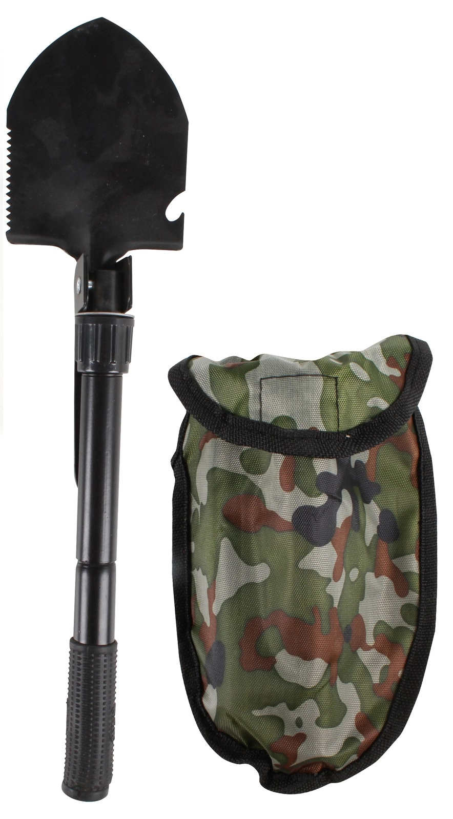 Wildtrak Camping 30x10cm Multipurpose Camp Tool Shovel w/ Pick/Compass Black